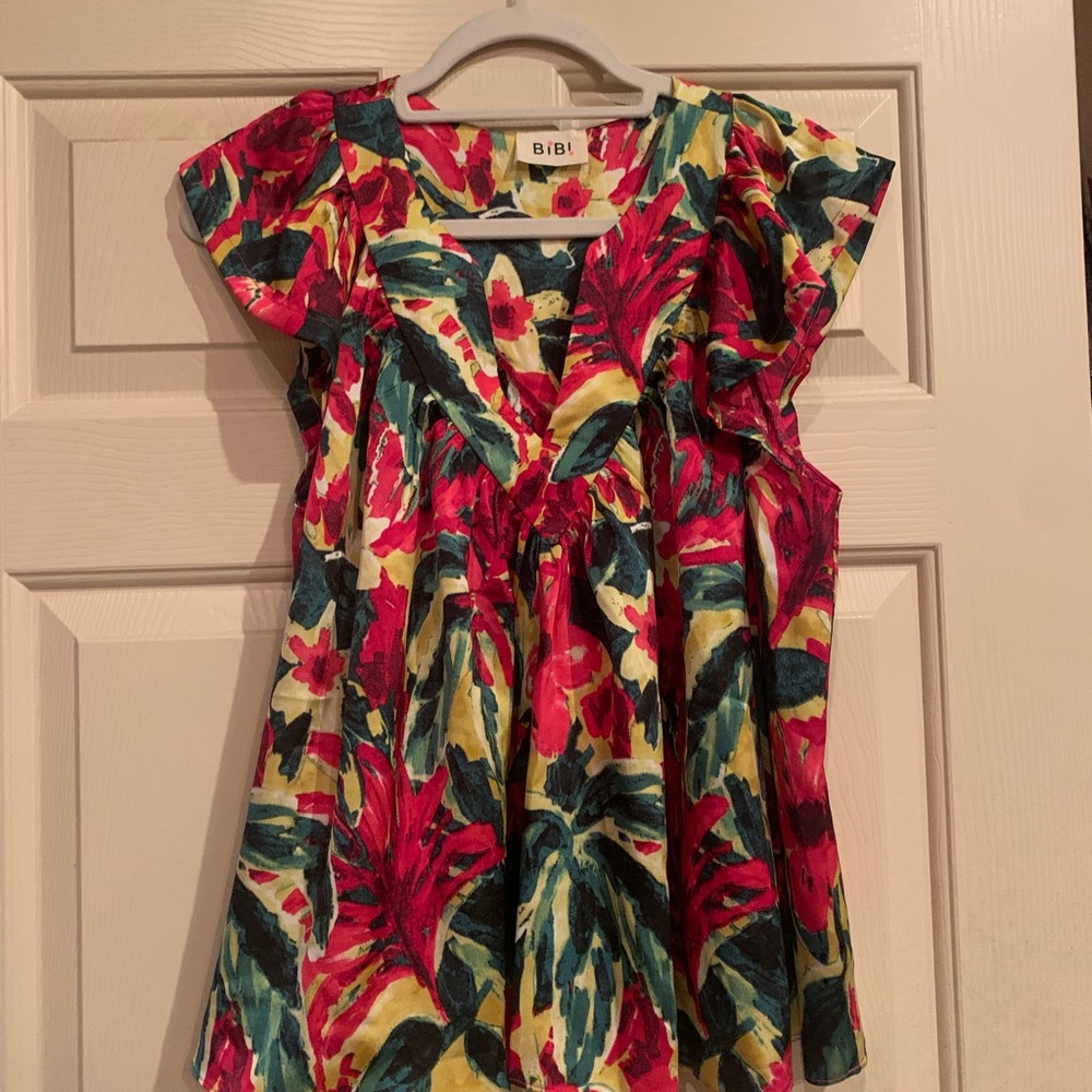 BiBi Multicolor Floral Top